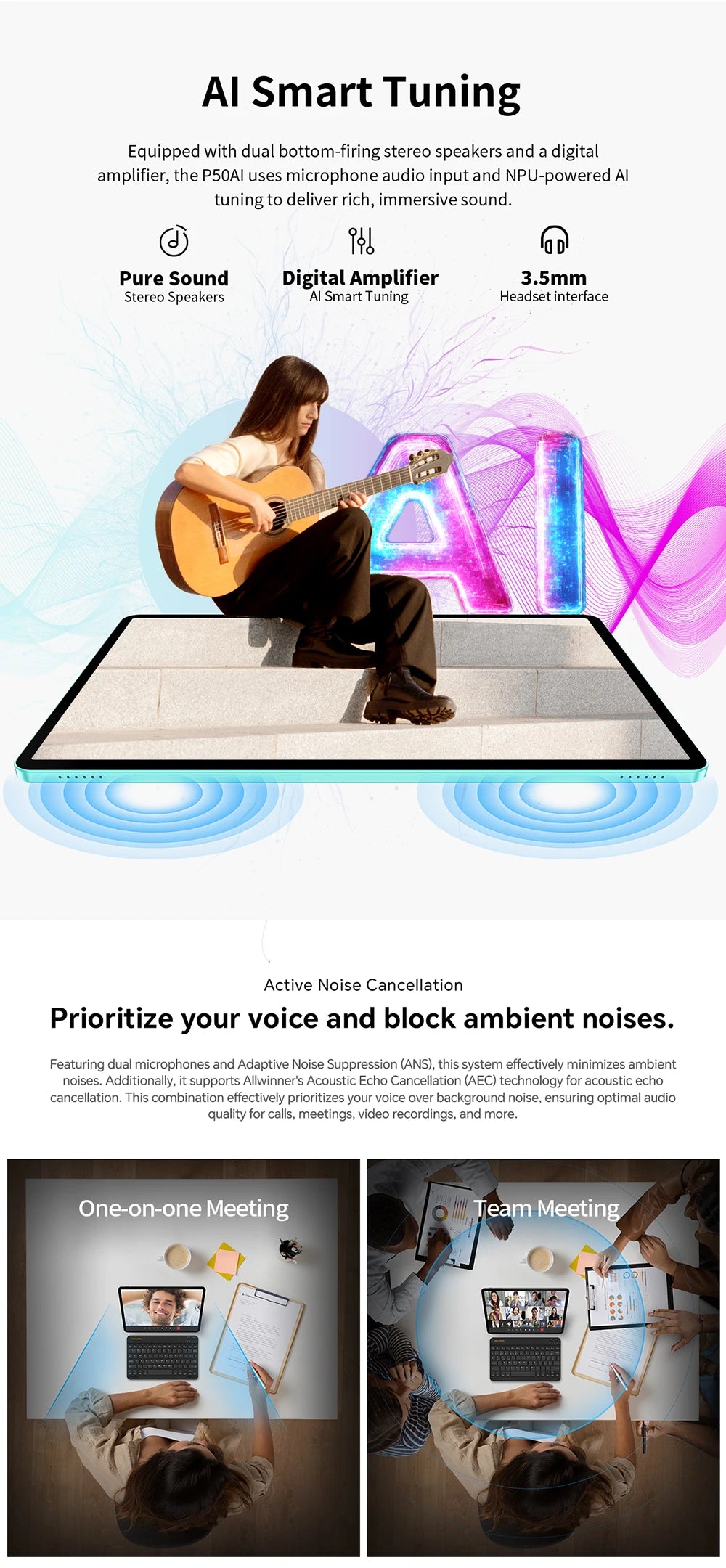 High-Performance Tablet 11in, Teclast P50  | NDIS Communication & Learning Aid