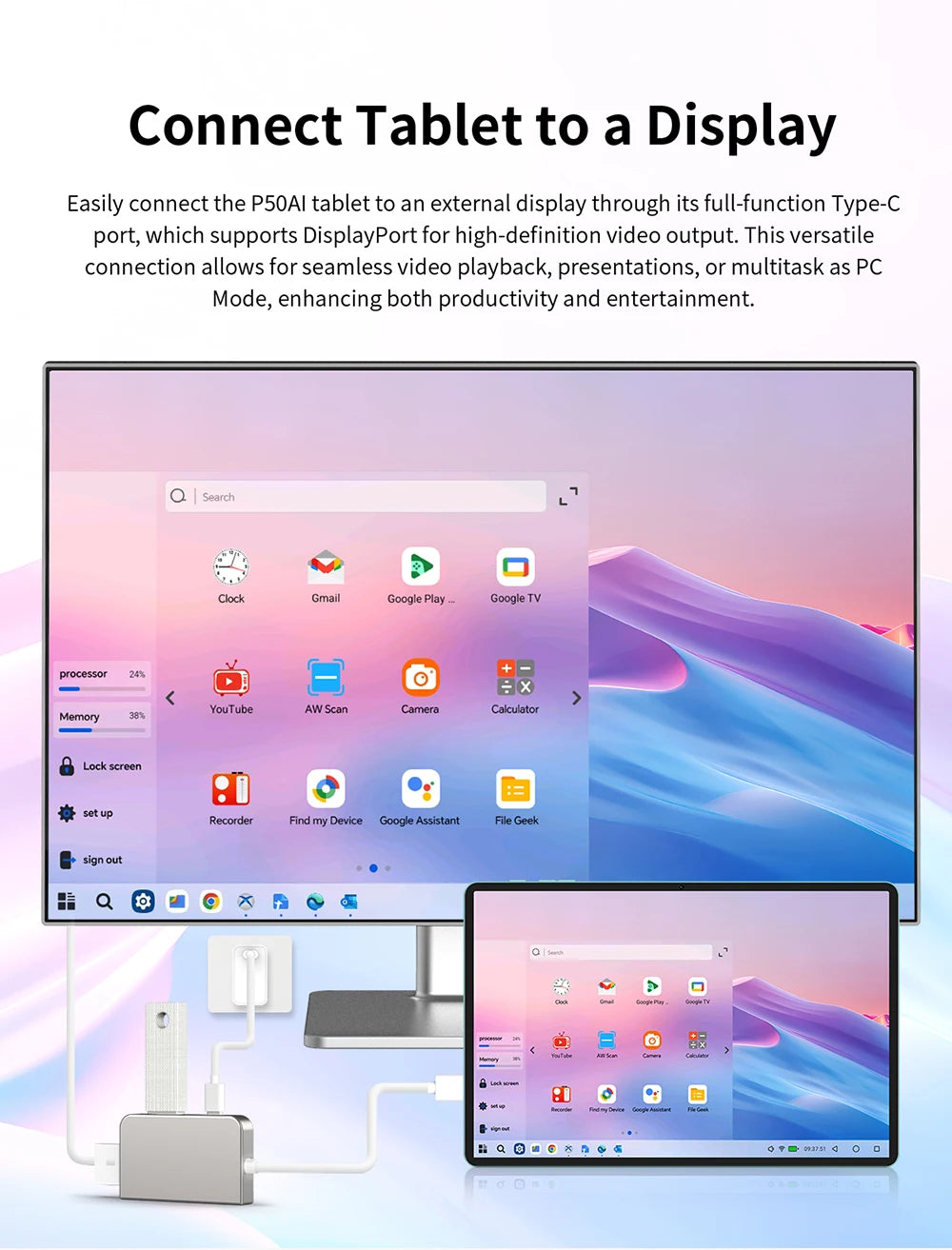 High-Performance Tablet 11in, Teclast P50  | NDIS Communication & Learning Aid