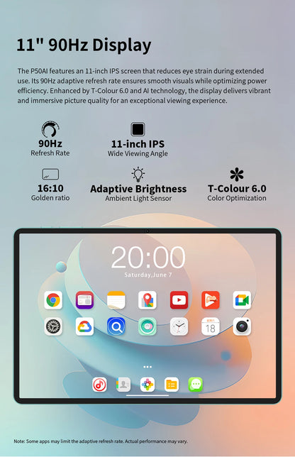 High-Performance Tablet 11in, Teclast P50  | NDIS Communication & Learning Aid