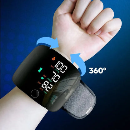 Rechargeable Wrist Blood Pressure Monitor with Voice Guidance – Accessible Health Monitoring