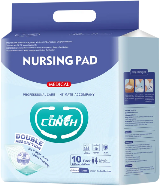 Adult Nursing Pads - 10-Pack Disposable Incontinence Protection