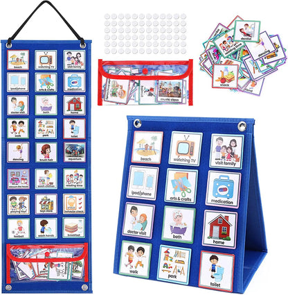 70 Cards Visual Daily Schedule Chart for Children – Montessori Learning Educational Toy