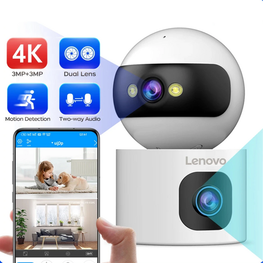 Camera with 5X Zoom and Auto Tracking - Dual Lens, 5G WiFi CCTV for Home, Baby Monitor, and Video Surveillance