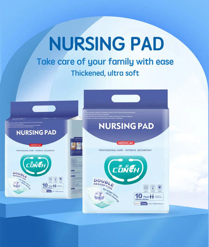 Adult Nursing Pads - 10-Pack Disposable Incontinence Protection