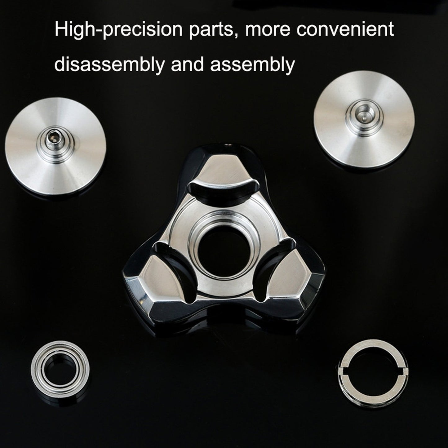 Fingertips Piping Gyro CNC Mechanical Anti-Anxiety Gear, Metal Spinner