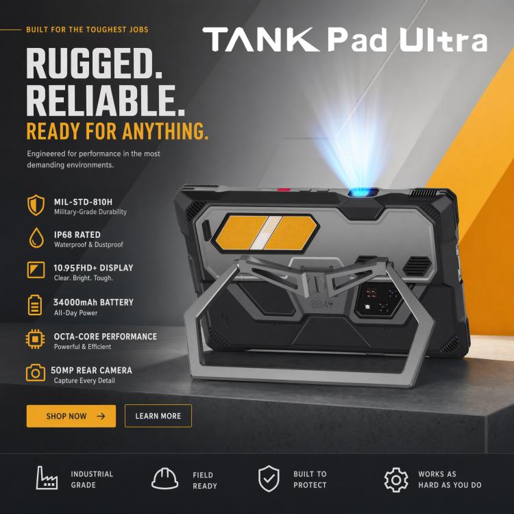 Unihertz 8849 Tank Pad Rugged Tablet | NDIS AAC & Sensory Aid