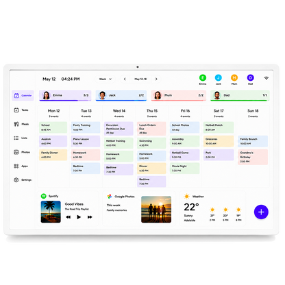 DayNest One 21.5" Digital Routine Hub | NDIS Claims Ready + Sense AI Included