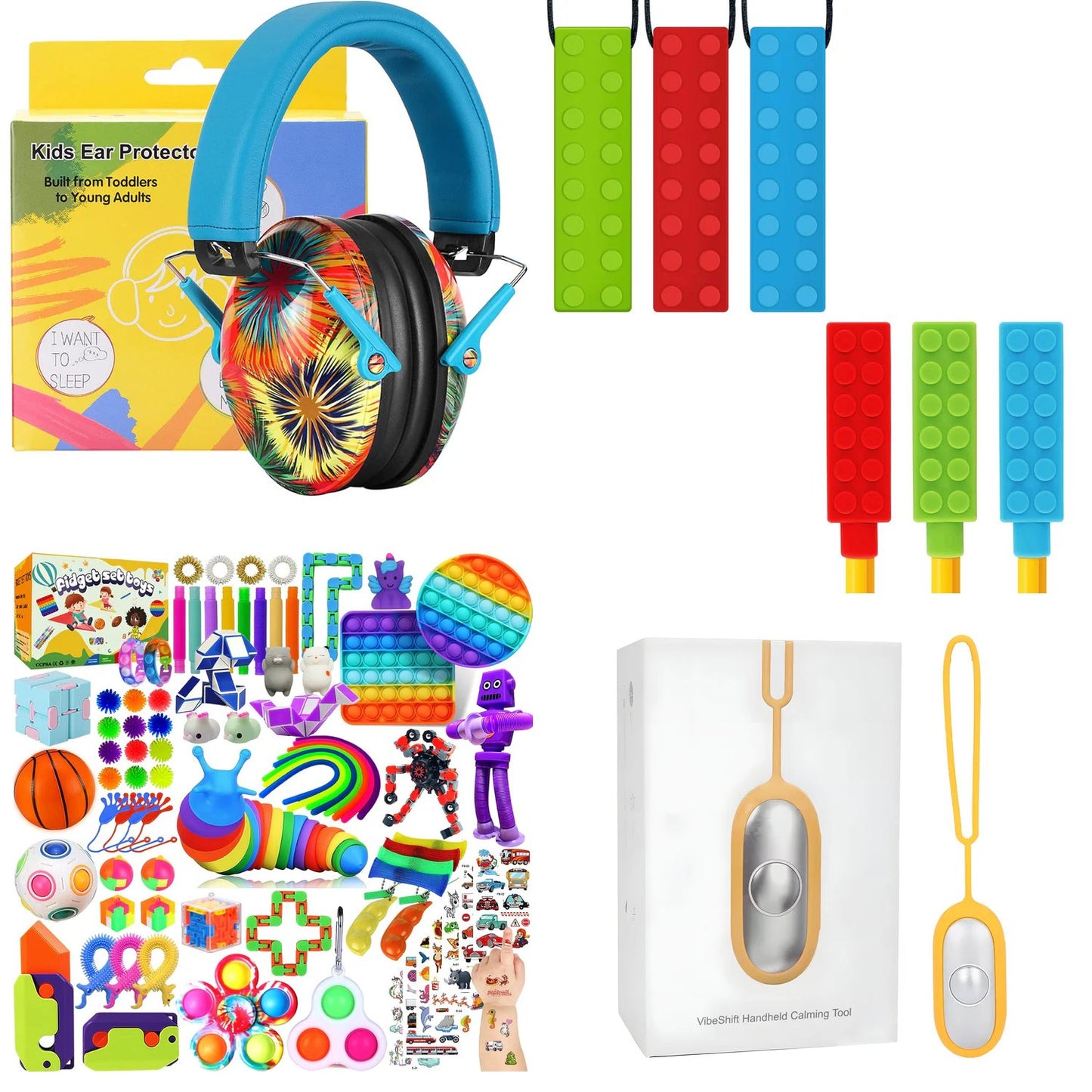 Calm Explorer Sensory Travel Kit | 4pc NDIS Regulation Bundle for Kids