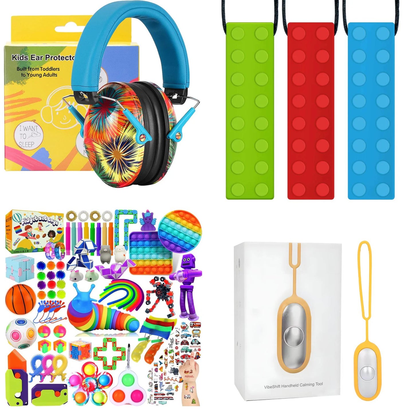 Calm Explorer Sensory Travel Kit | 4pc NDIS Regulation Bundle for Kids