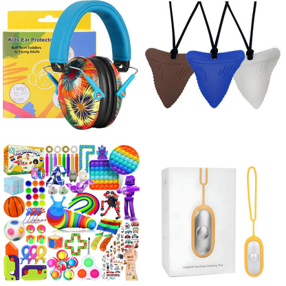 Calm Explorer Sensory Travel Kit | 4pc NDIS Regulation Bundle for Kids