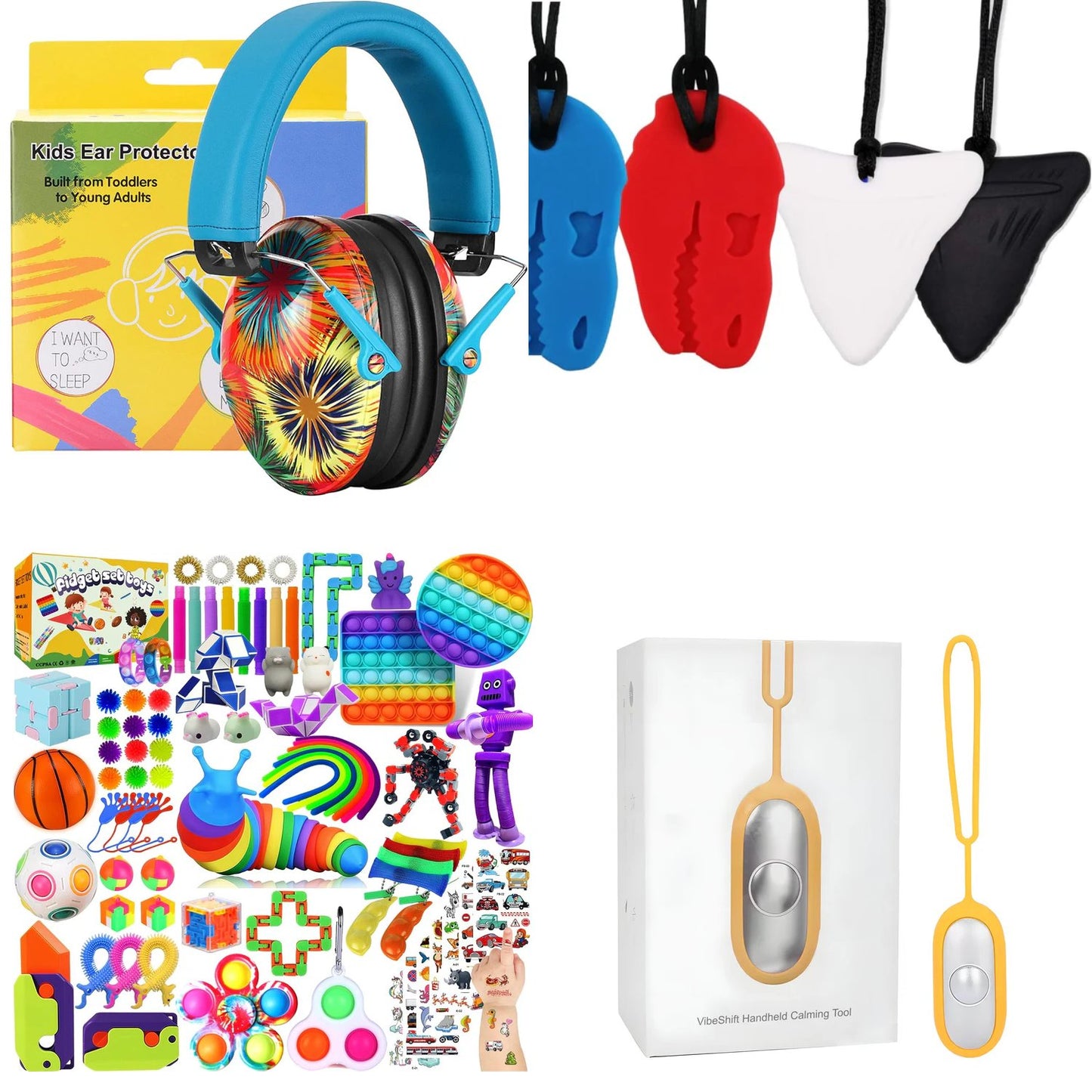 Calm Explorer Sensory Travel Kit | 4pc NDIS Regulation Bundle for Kids