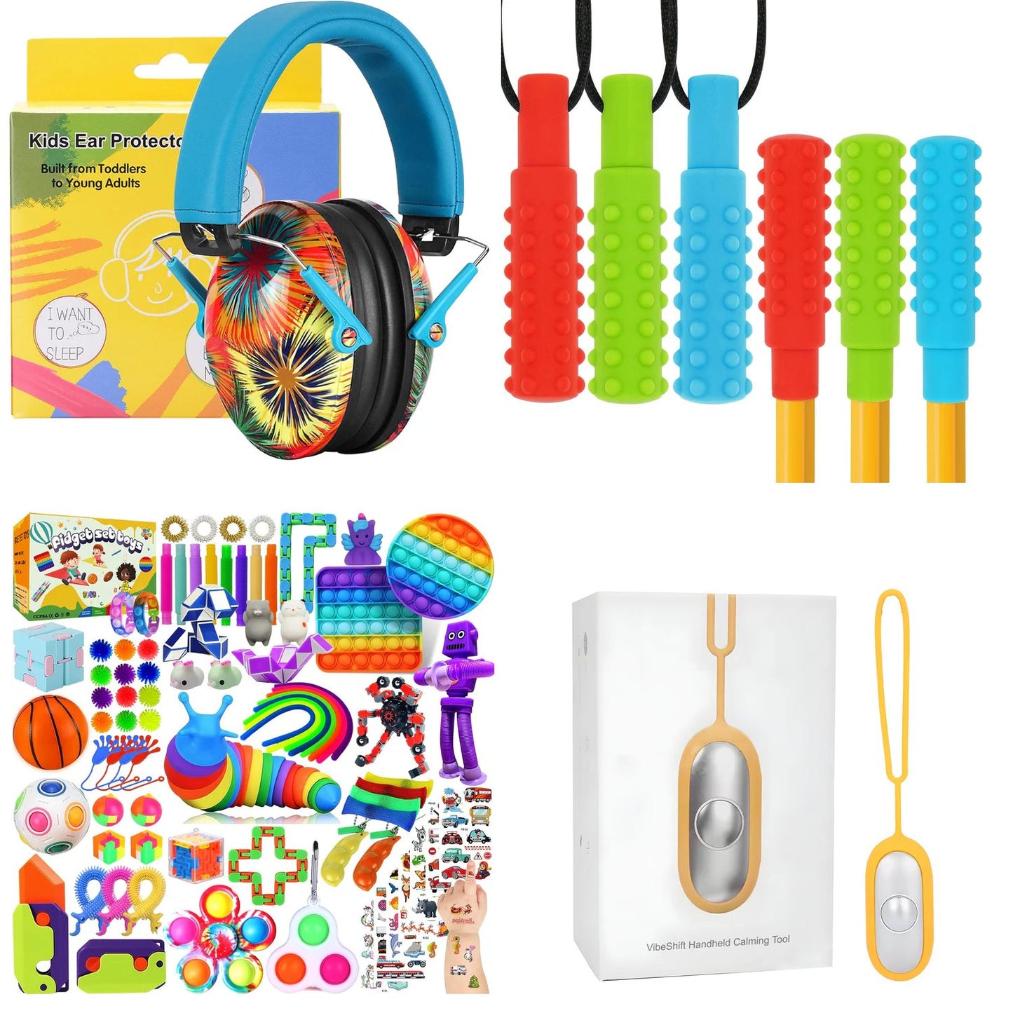Calm Explorer Sensory Travel Kit | 4pc NDIS Regulation Bundle for Kids