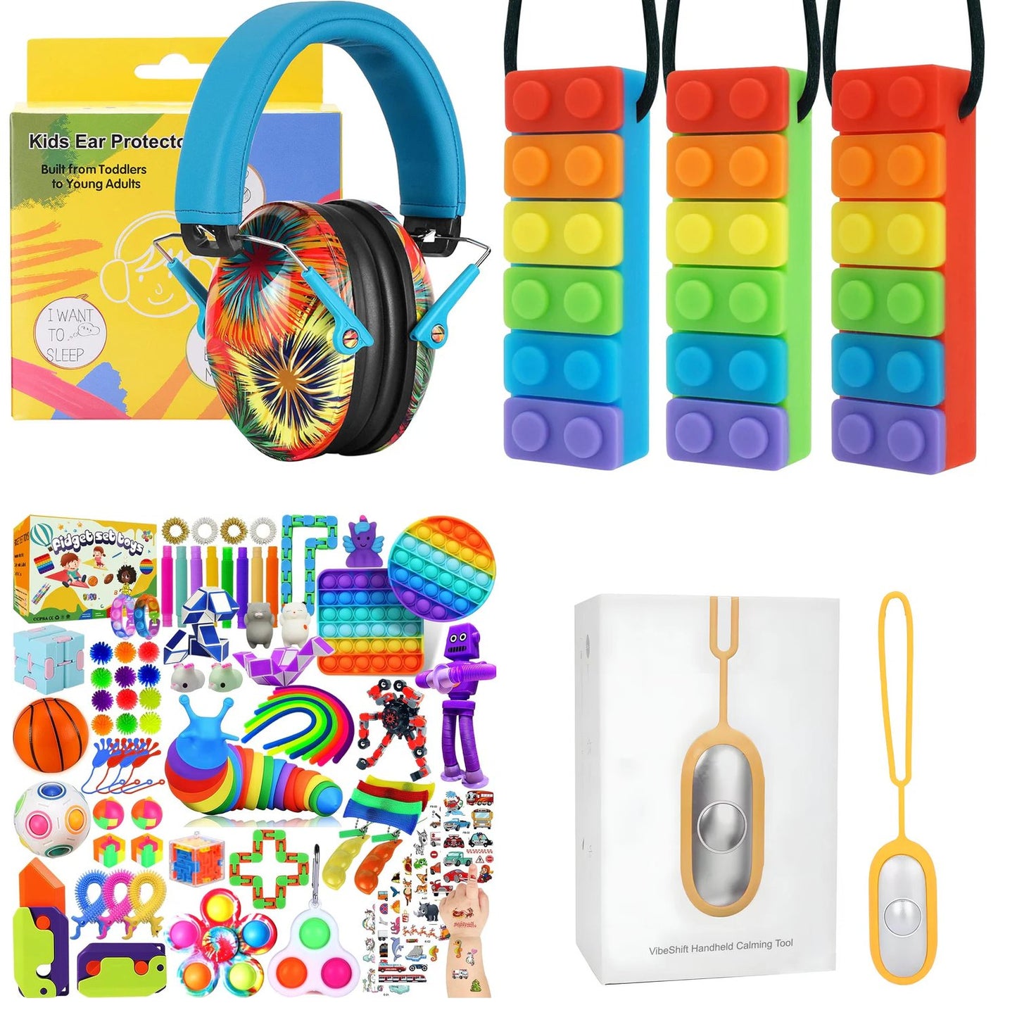 Calm Explorer Sensory Travel Kit | 4pc NDIS Regulation Bundle for Kids