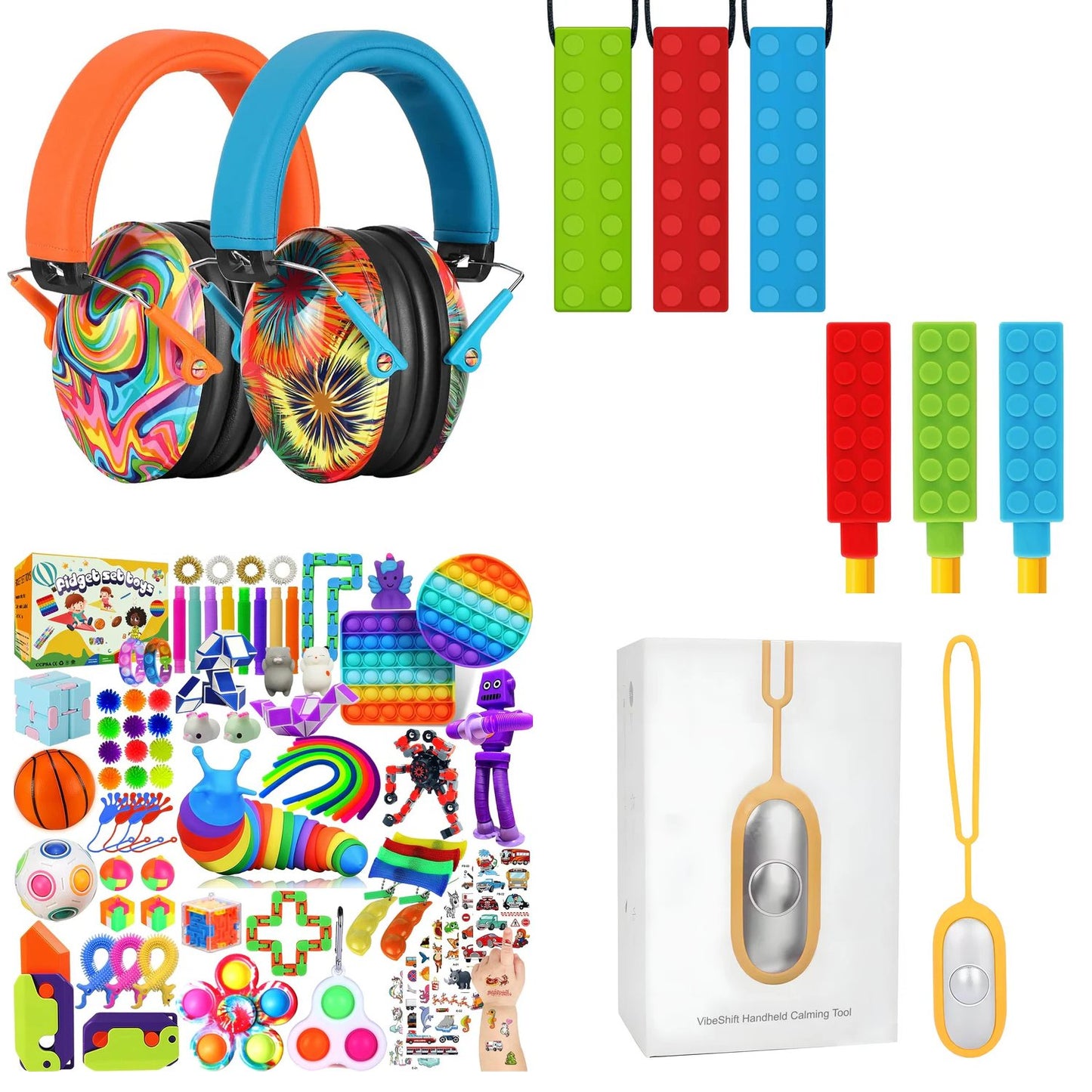 Calm Explorer Sensory Travel Kit | 4pc NDIS Regulation Bundle for Kids
