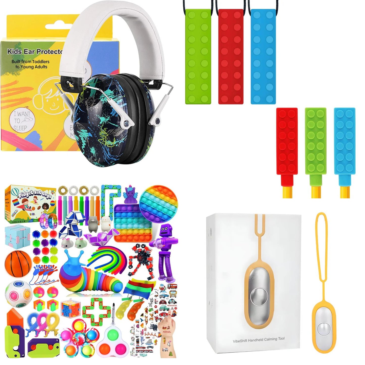 Calm Explorer Sensory Travel Kit | 4pc NDIS Regulation Bundle for Kids