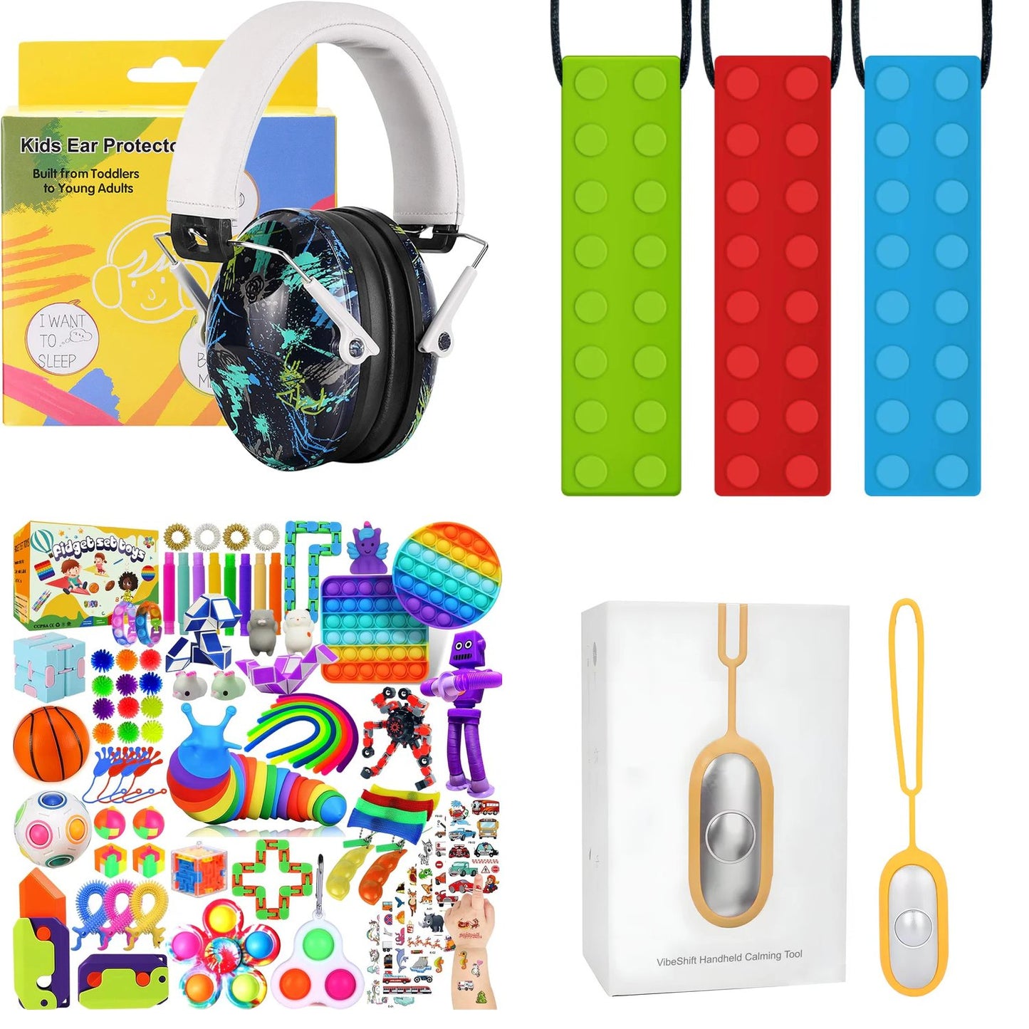 Calm Explorer Sensory Travel Kit | 4pc NDIS Regulation Bundle for Kids