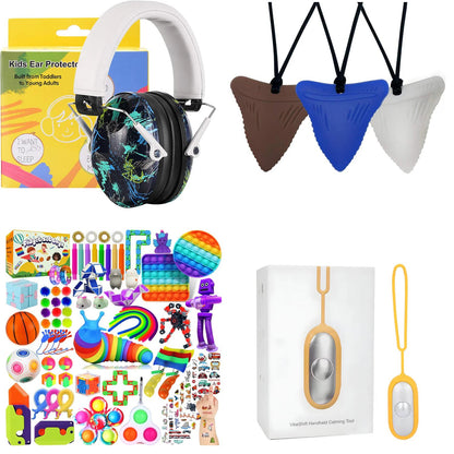 Calm Explorer Sensory Travel Kit | 4pc NDIS Regulation Bundle for Kids