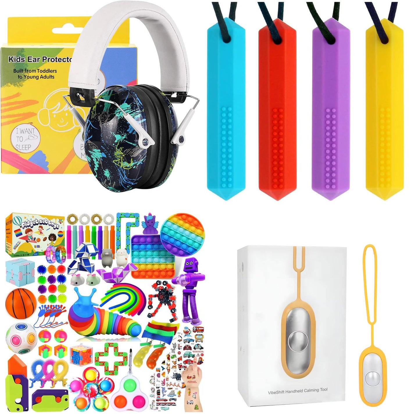 Calm Explorer Sensory Travel Kit | 4pc NDIS Regulation Bundle for Kids