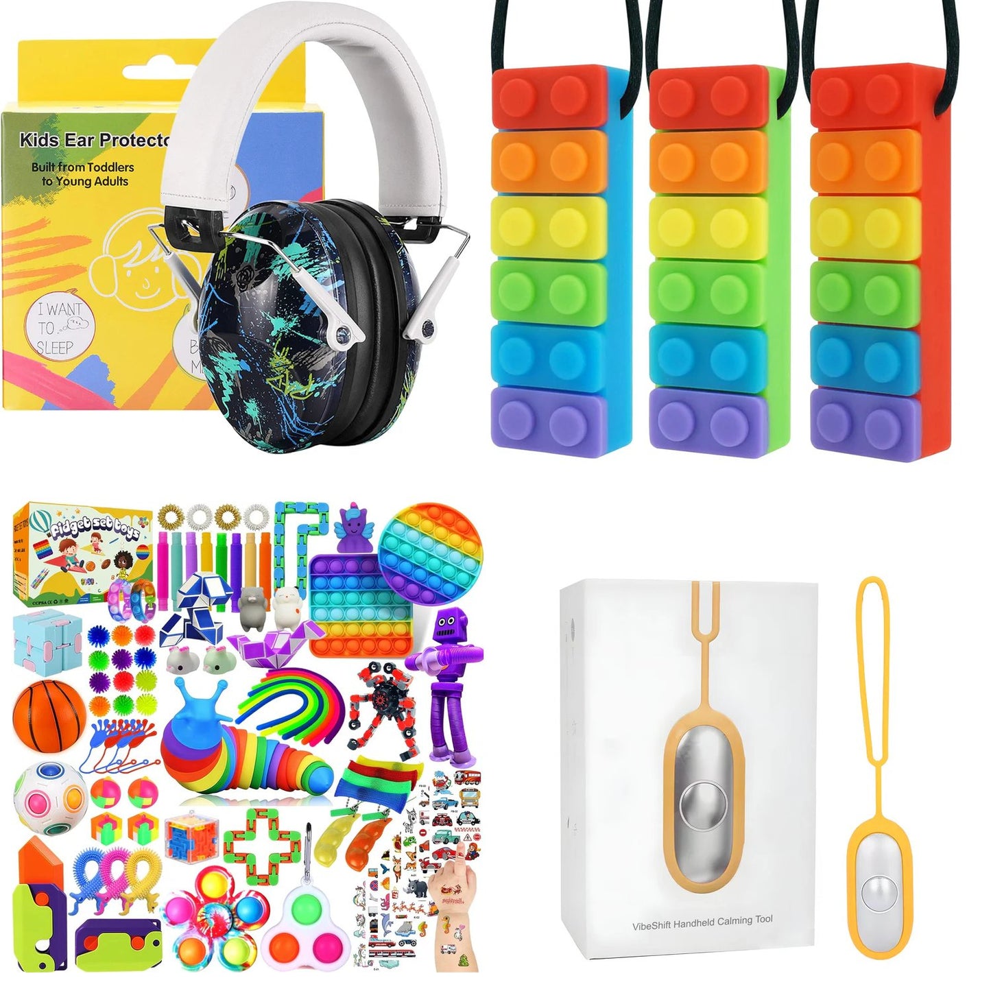 Calm Explorer Sensory Travel Kit | 4pc NDIS Regulation Bundle for Kids