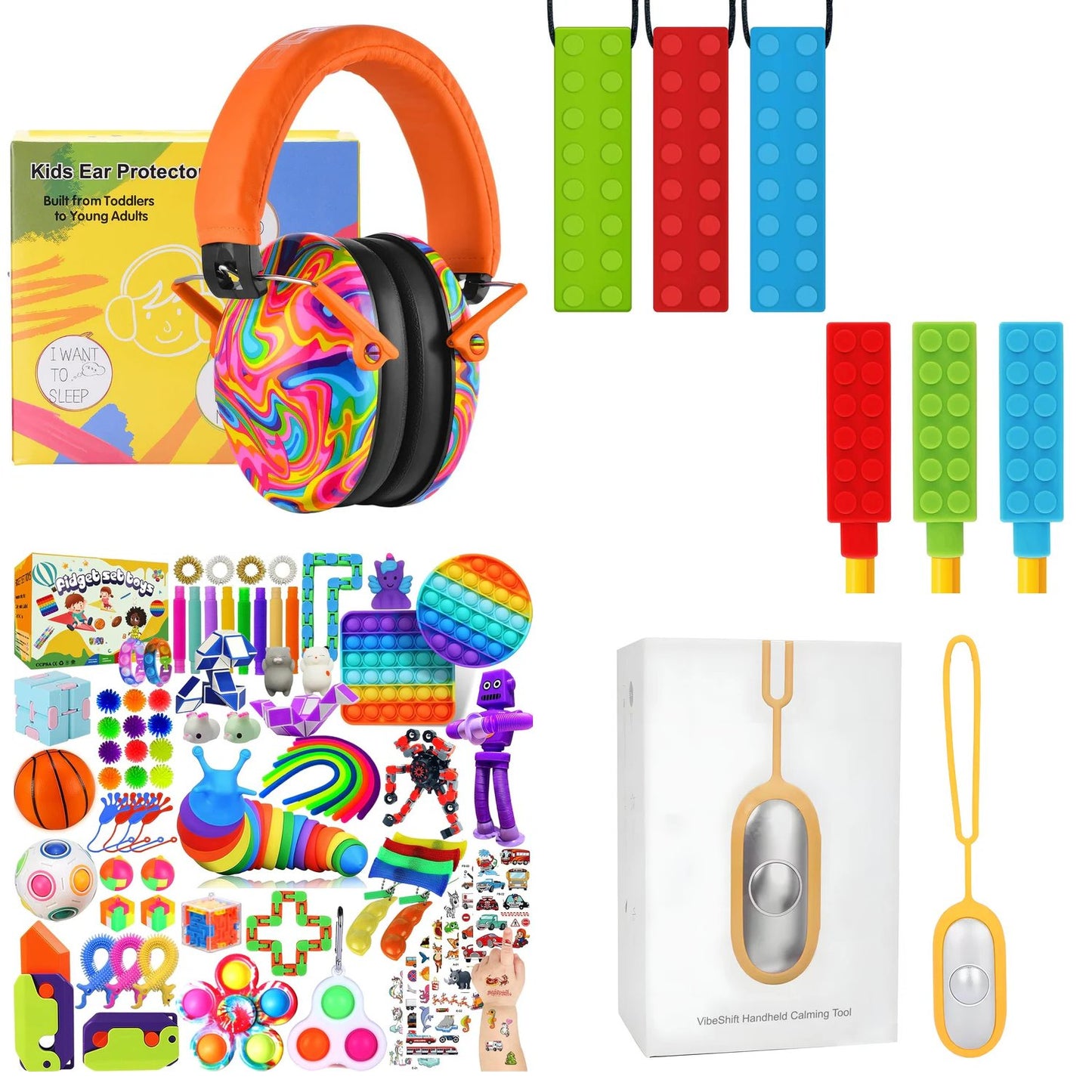 Calm Explorer Sensory Travel Kit | 4pc NDIS Regulation Bundle for Kids